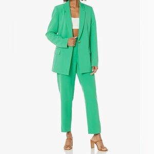 The Drop Abby Front Flat Pant (in color Jade)